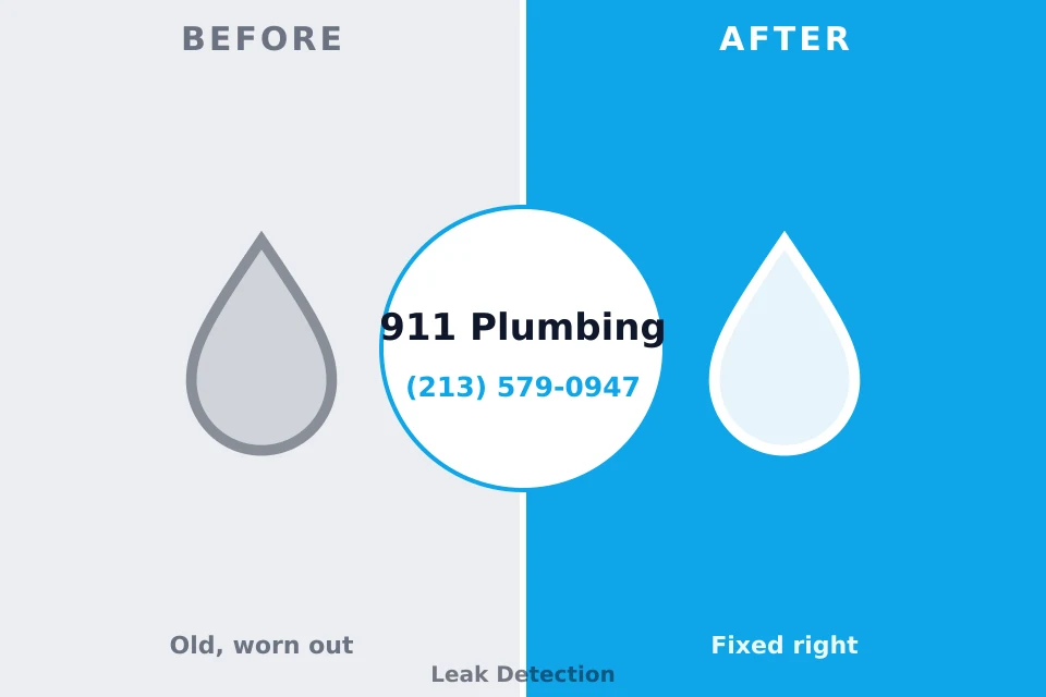 Before and after: plumbing repair Barbourmeade, KY